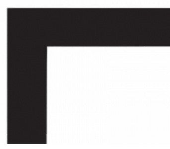 Empire Beveled Front in Matte Black for VFLL72FP90L - 1.5" - DF722VBL