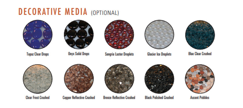 Empire Boulevard Intermittent Pilot with Thermostat Variable Remote Control Contemporary 36" Linear Vent-Free Fireplace - VFLB36FP90