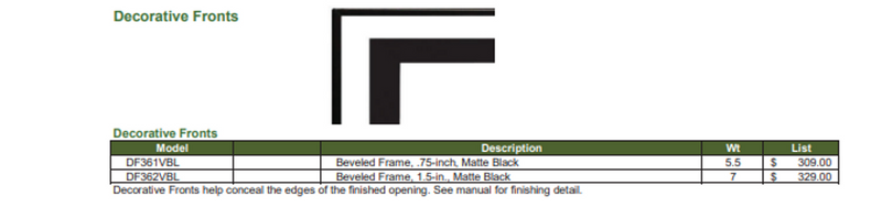 Empire Boulevard Intermittent Pilot with Thermostat Variable Remote Control Contemporary 36" Linear Vent-Free Fireplace - VFLB36FP90