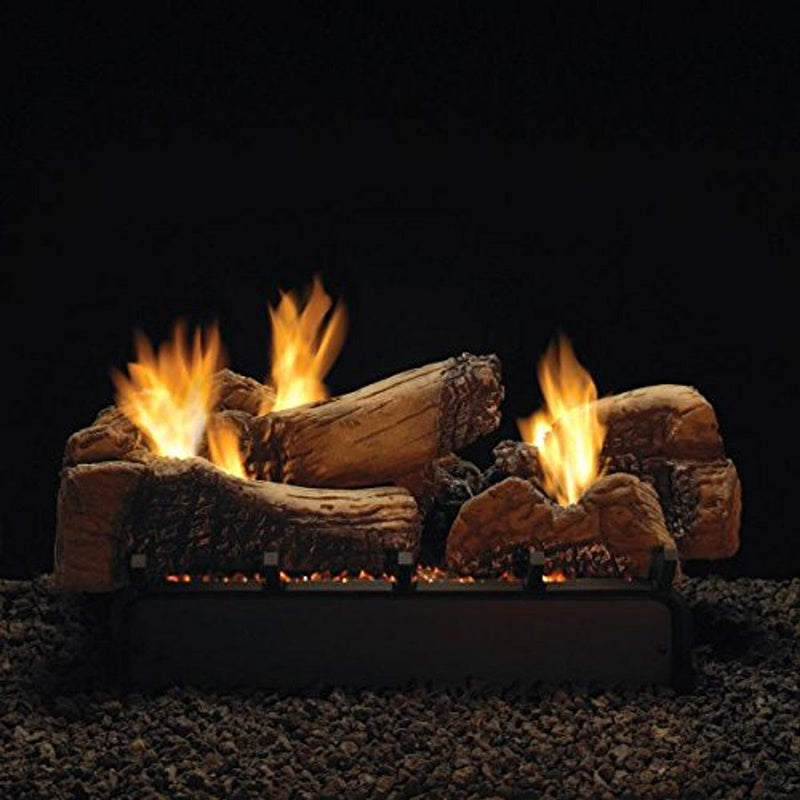 Empire Comfort Systems 30" Stone River Logset with IP VF/V Slope Glaze Vista Burner - LSU30SF + VFSUE30