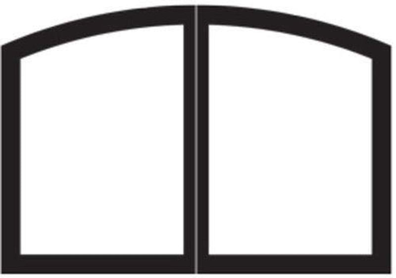 Empire Comfort Systems Arch Door Set for Tahoe 48" Fireplaces - Matte Black - DVRB4CBL