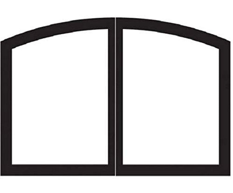 Empire Comfort Systems Arch Firebox Doors - Matte Black - VBR32GCBL