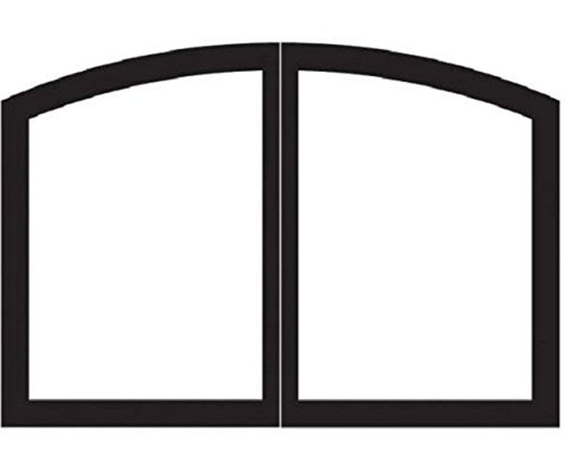 Empire Comfort Systems ECS Arch Firebox Doors - Matte Black - VBR42SCBL