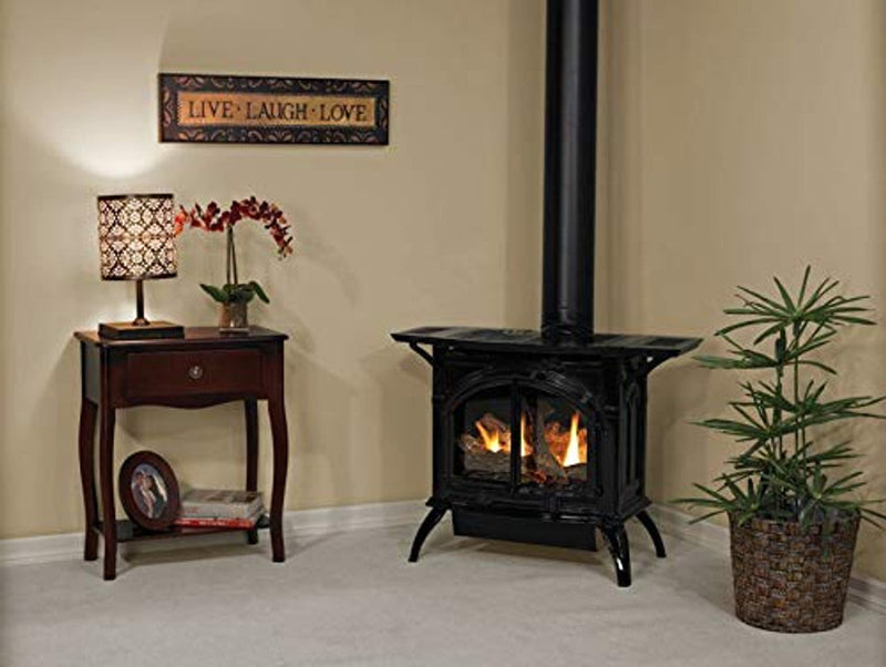 Empire Comfort Systems Heritage Cast Iron Porcelain Black Stove - DVP20CC70B