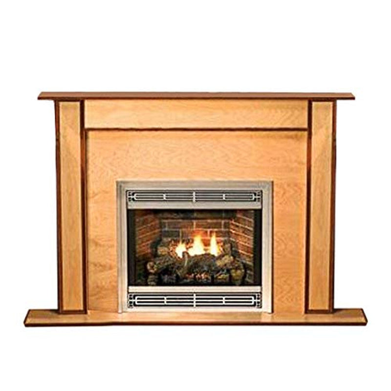 Empire Comfort Systems Standard 36" Corner Cabinet Mantel with Base - Unfinished Hardwood - EMBC3SUH