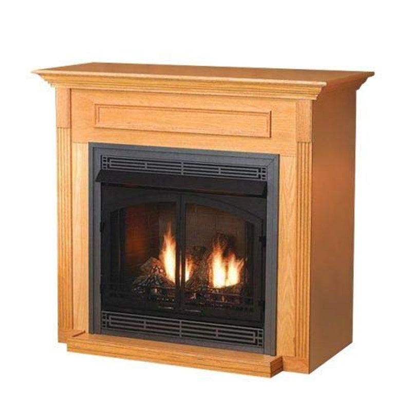 Empire Comfort Systems Standard Cabinet Mantel with Base - Unfinished Hardwood - EMBF11SUH 