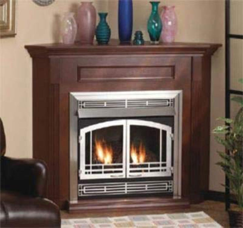 Empire Comfort Systems Standard Corner Cabinet Mantel with Base - Cherry - EMBC3SC 