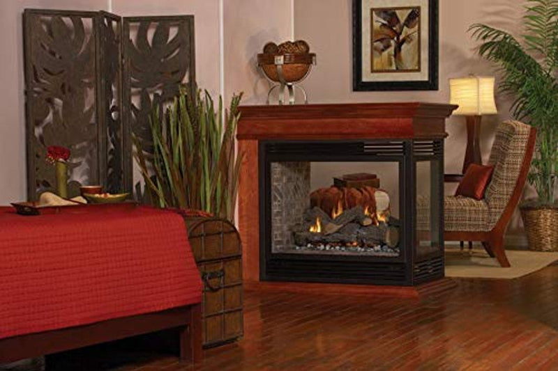 Empire Comfort Systems Standard Peninsula Mantel Base - Unfinished Hardwood - EMPBUH