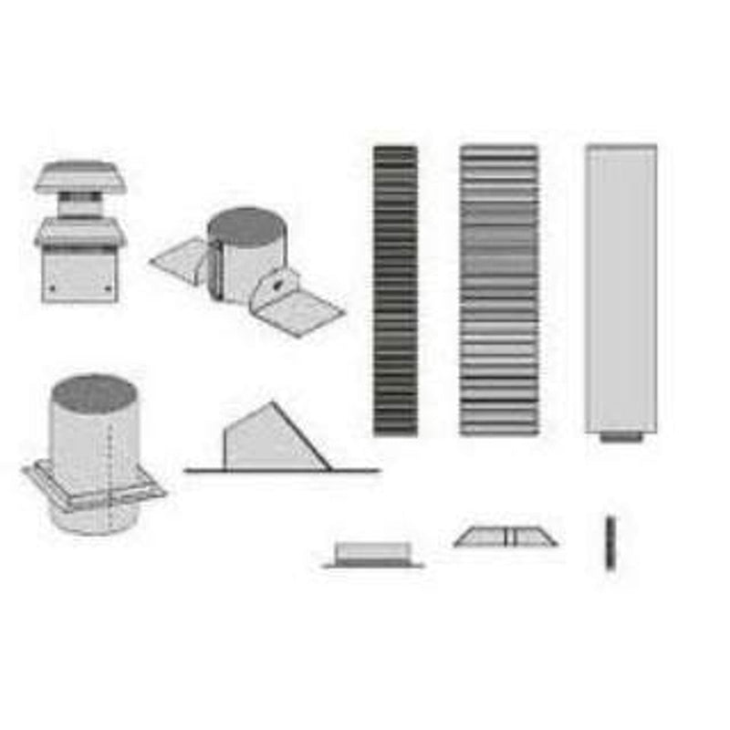 Empire Comfort Systems Vertical Fireplace Direct Vent Kit for Tahoe Fire - DVVK4FV