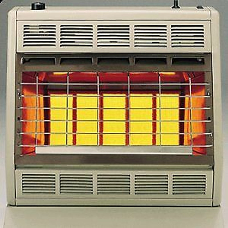 Empire SR30T Infrared Heater 30000 BTU, Thermostatic Control with Floor Stand - SR30TW + SRS30W