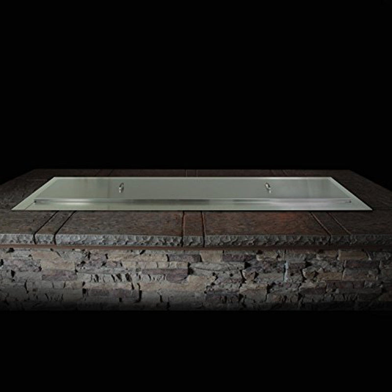 White Mountain Hearth by Empire Stainless Steel Weather Cover for 60-inch Outdoor Linear Fire Pits - WC60LSS